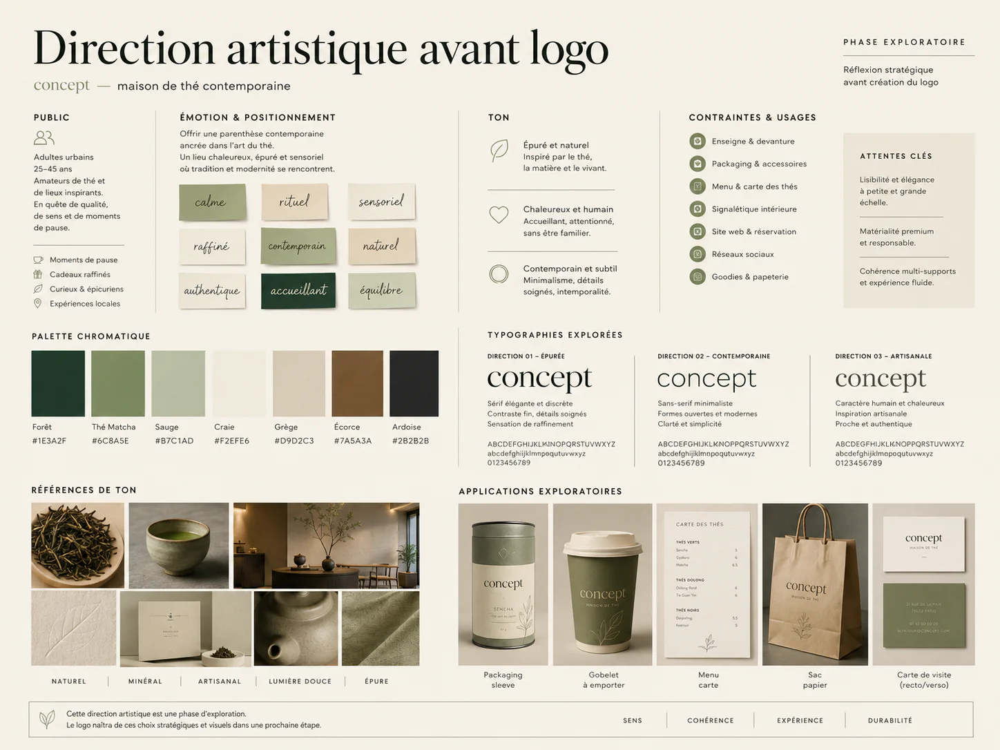 Système de marque avec logo, couleurs et supports
