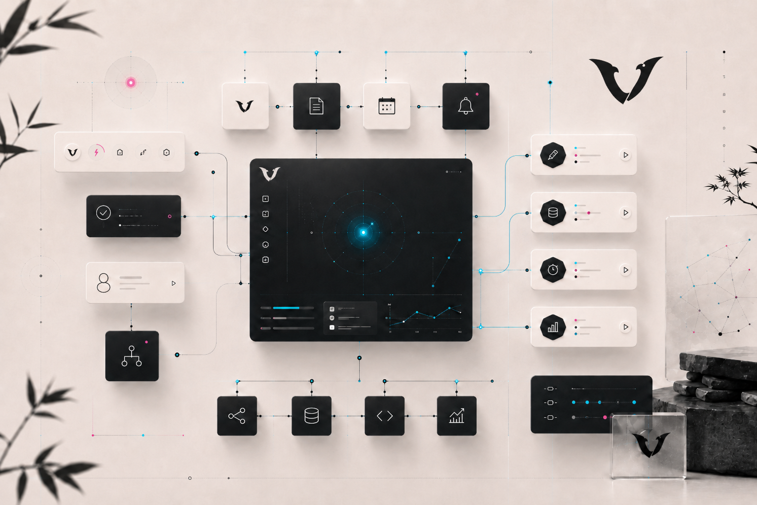 Interface visuelle LoViT avec parcours digital et points de contact